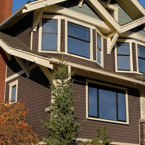 a house with a tree in the front