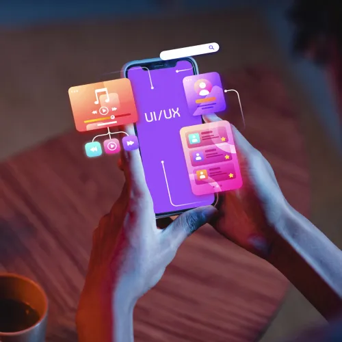 a hand holding a smart phone