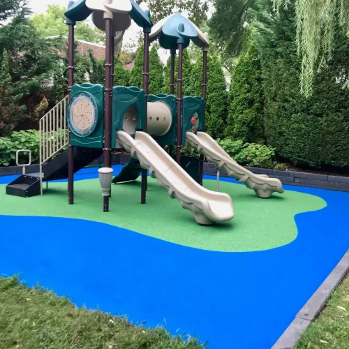 poured in place under playground