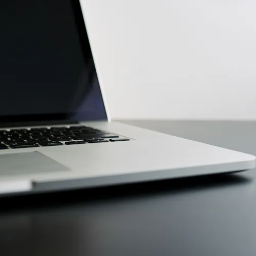 a laptop on a table