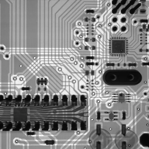 a close-up of a circuit board