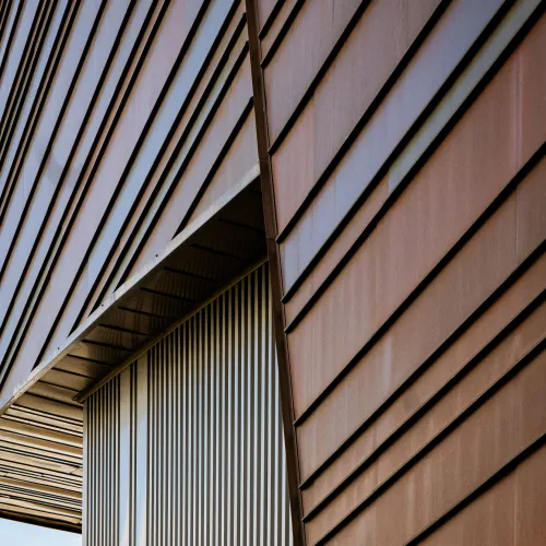 a building with a vent
