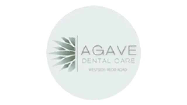 Agave Dental Care logo featuring stylized agave plant leaves and text Northeast Dyer Street.