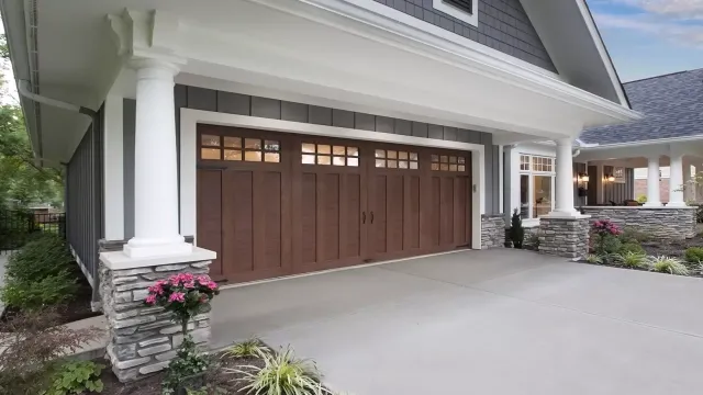 a house with a large front door
