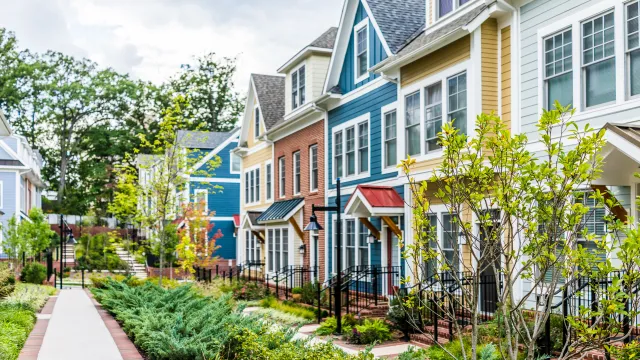 a row of houses