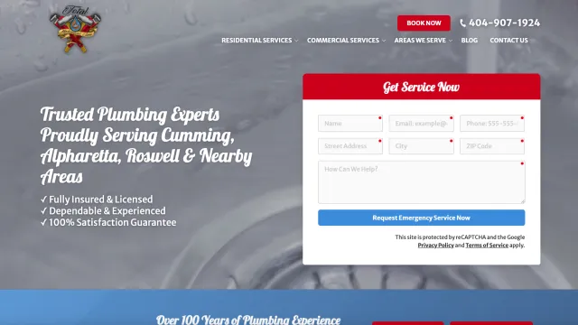 Trusted plumbing experts serving Cumming, Alpharetta, Roswell with licensed, experienced, and guaranteed service.