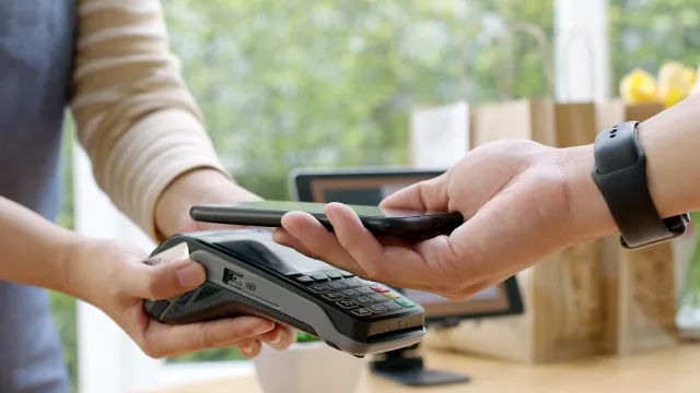 a person holding a phone