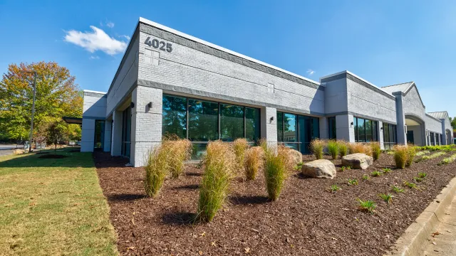 a building with a sign on the front