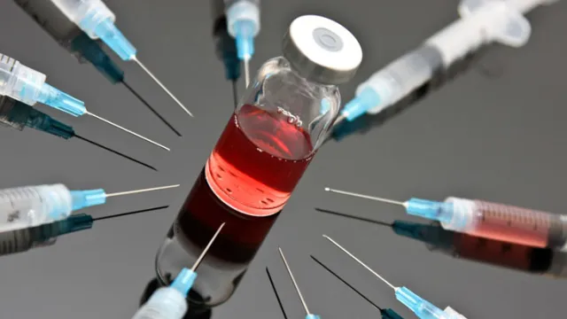 a close-up of a syringe and several syringes