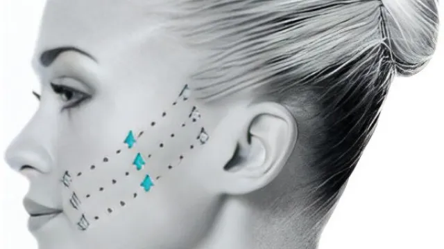 a person with a tattoo on the face