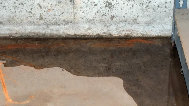 a close-up of a concrete wall