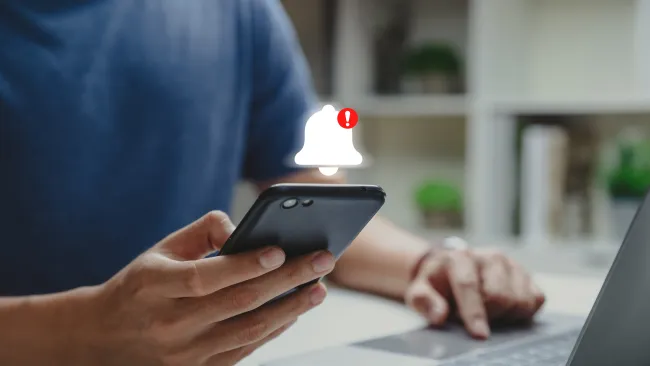 a person using a phone