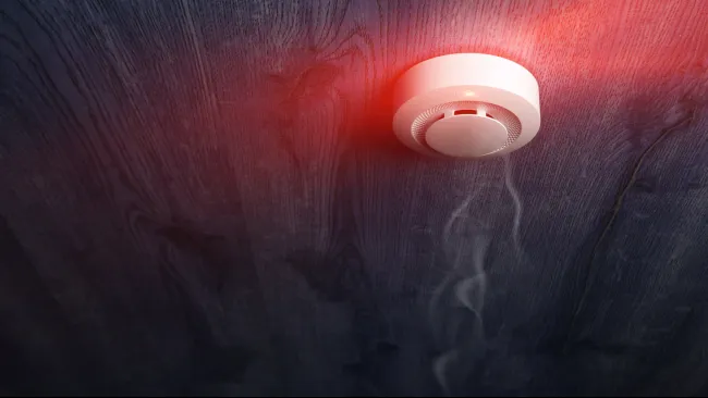 a light on a surface