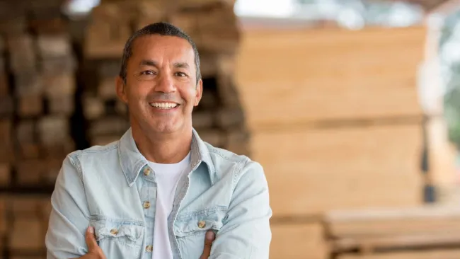 a man with his arms crossed