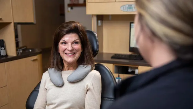a person sitting in a chair