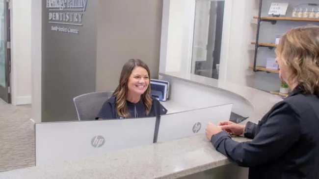 a person sitting at a desk