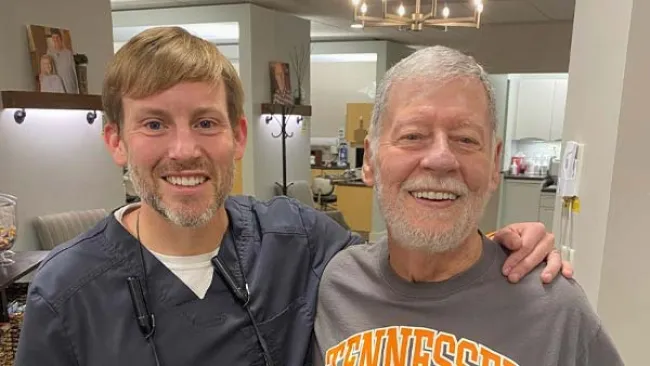 two men taking a selfie