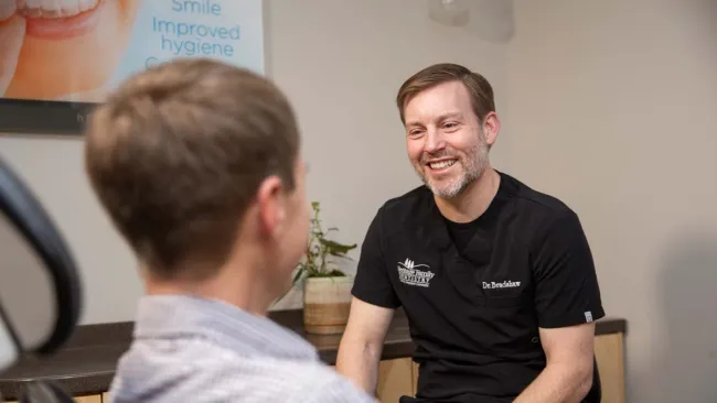 a man sitting in a chair