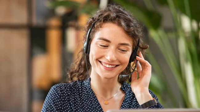 a woman talking on the phone