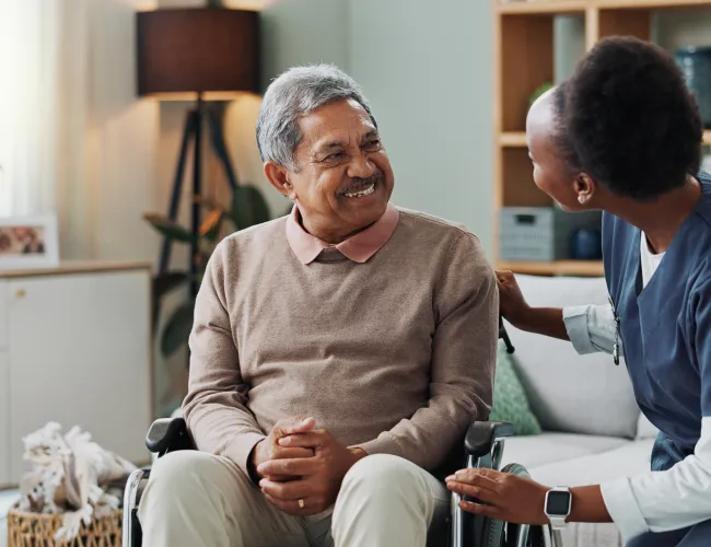 a man and a woman sitting on a couch