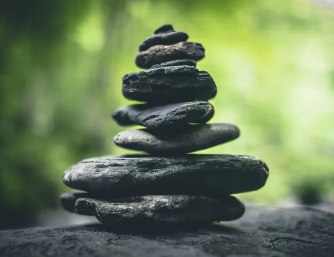a stack of rocks