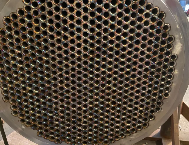 a large metal object