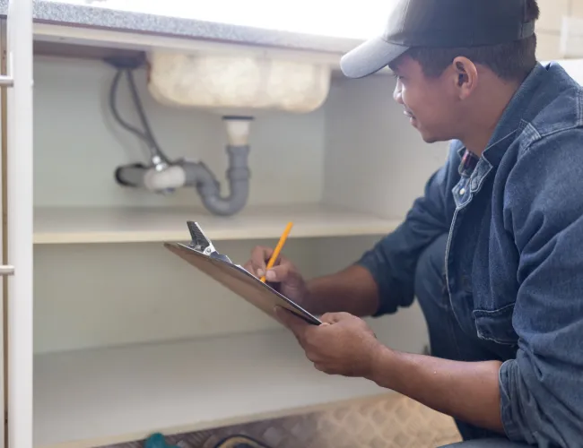 a man using a tablet