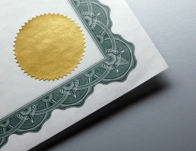 NAF Cash Certification
