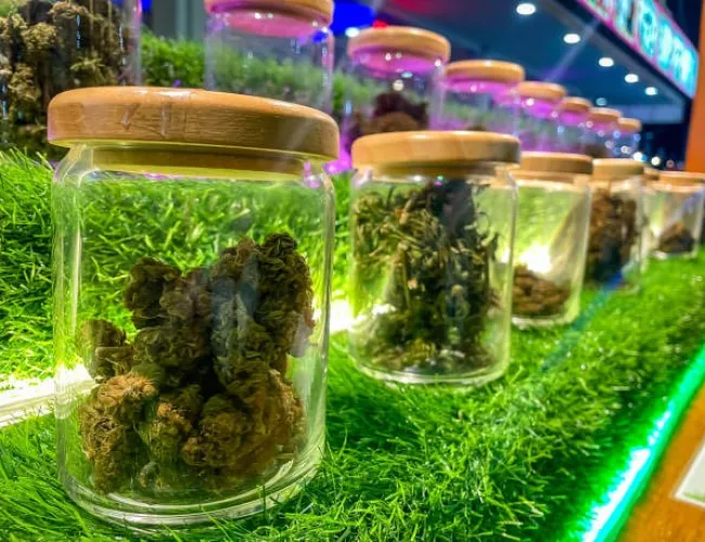 a group of fish in a fish tank