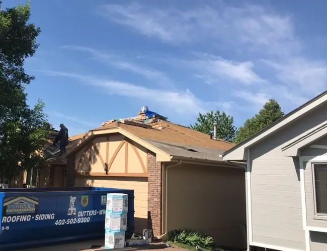 a house with a sign in front of it