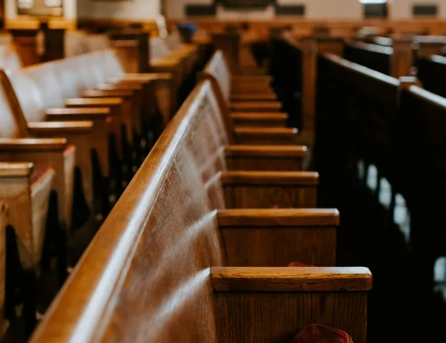 a large empty church