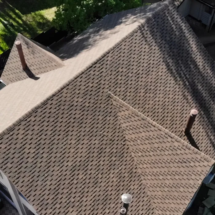 a closeup of a roof