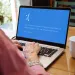 a person using a laptop