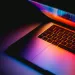 a keyboard with a light on it