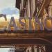 Large gold and white casino sign mounted on ornate building exterior where an MSP failed a casino