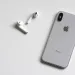 a white cell phone