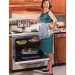 a person standing in front of a stove