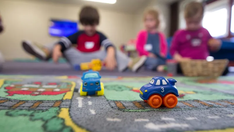 kids playing with toys
