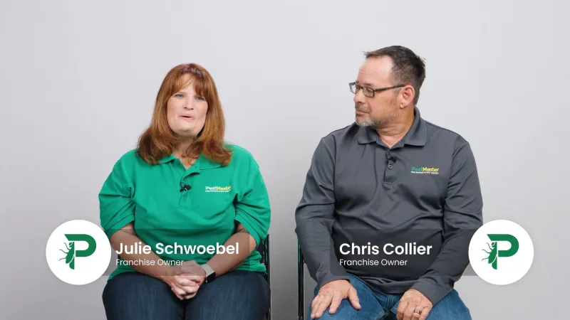 Julie Schwoebel and Chris Collier