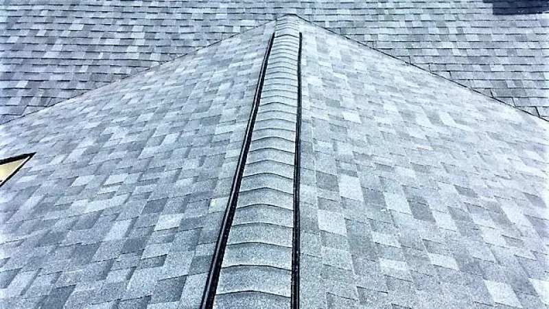 These shingles work with the shadow lines to give this new roof beautiful dimensions.