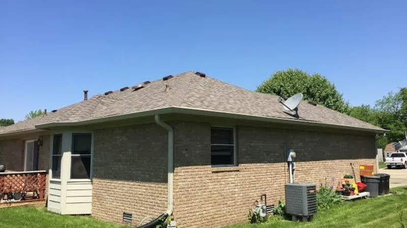 For projects like these, the roof is entirely removed, and the decking is inspected and re-nailed, or replaced, as needed. New underlayment, metal edging, and vents and pipe stacks are always replaced. Ice and water protection is installed in the valleys for a secondary leak barrier.