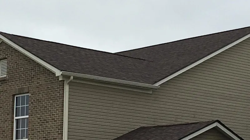 Each completed roofing system has a gorgeous finished look. Shadow lines give this home a new appearance.