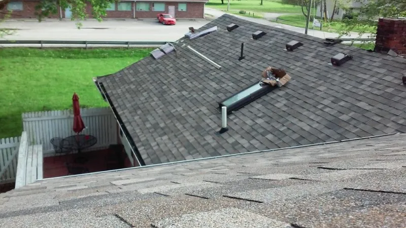 From stripping the roof down to the decking, to repairing the decking to the matching ridge caps and vents, this roof is a complete system.