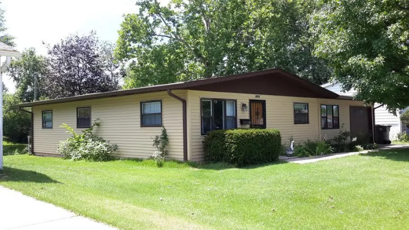 The home's new roofing and siding adds substantial property value.