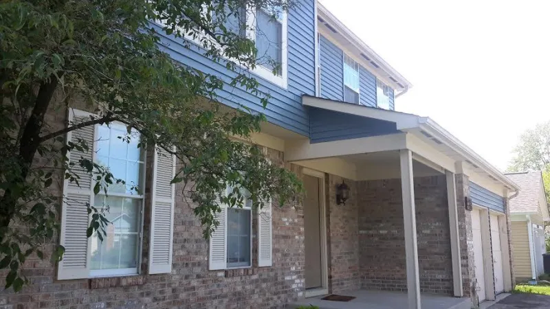 English Wedgwood is the color of this new siding.

