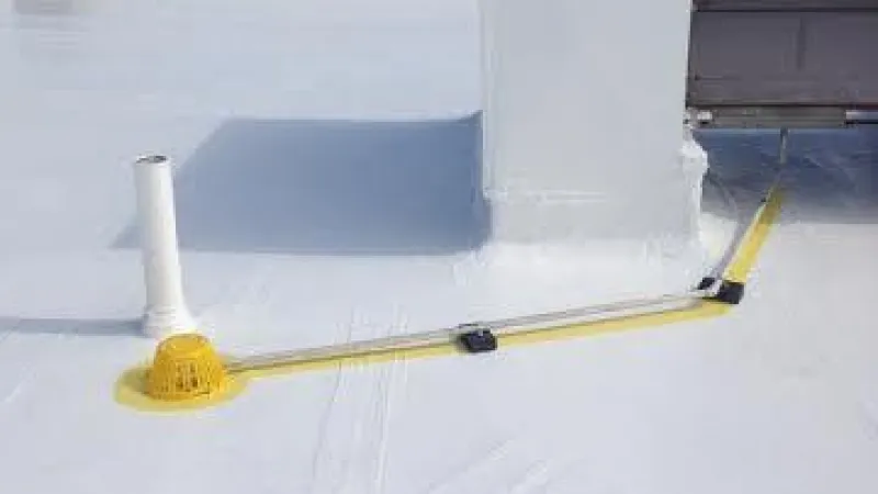 This silicone roof coating is your answer to those yearly flat roof leaks.