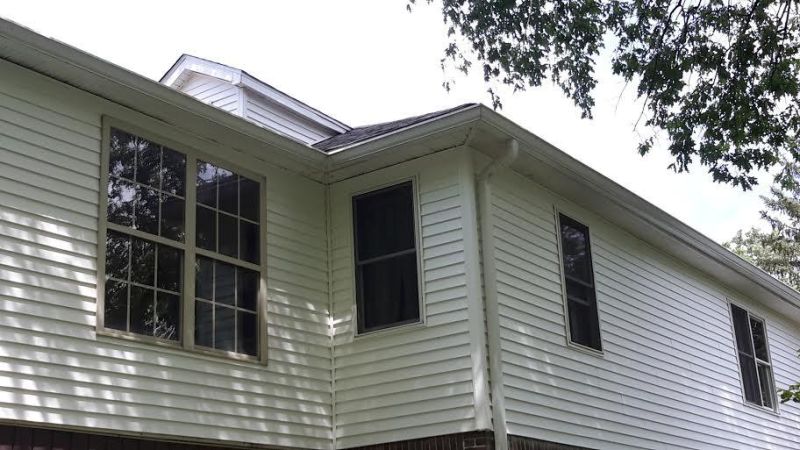 The new vinyl siding adds instant life to this home.