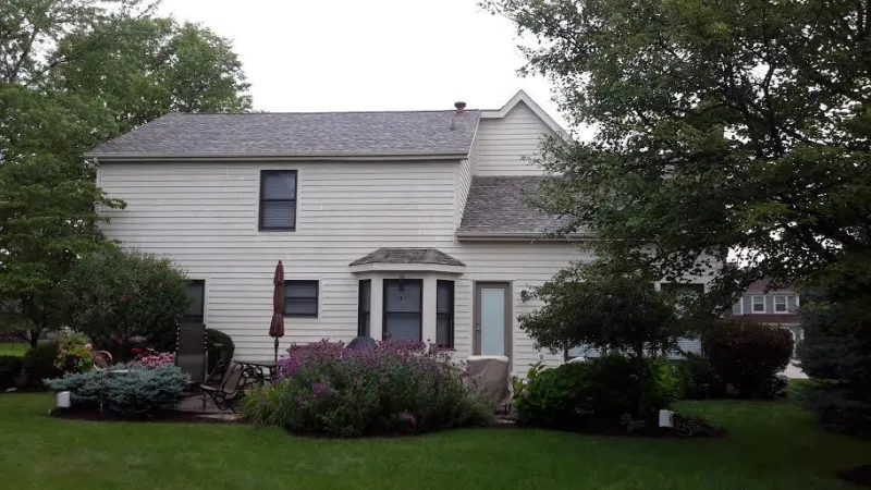 The new roofing system looks amazing. This home is showing off the Owens Corning Duration Shingles in the Sand Dune color.