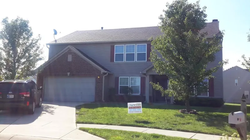 These shingles are in the Brownwood color.