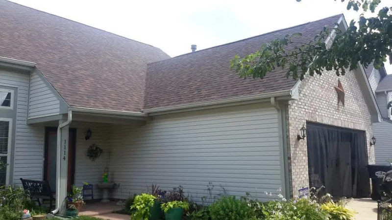 The shingles on this home give it a striking appearance and the protection of a lifetime warranty, one that is warranted up to 130 mph wind gusts.